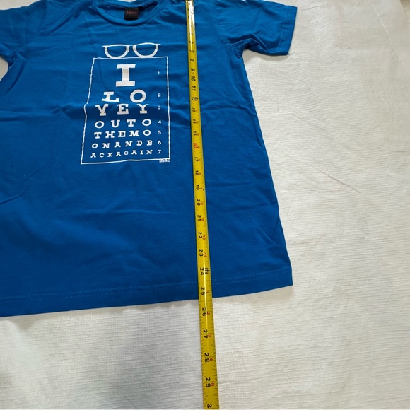 Me and U  I Love You Eye Chart Graphic T-Shirt SZ Medium - Picture 4 of 5